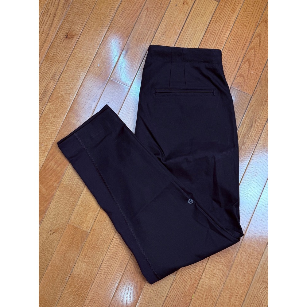 Lululemon &go City Trek Pant Black Tapered Trouser Womens Size 6